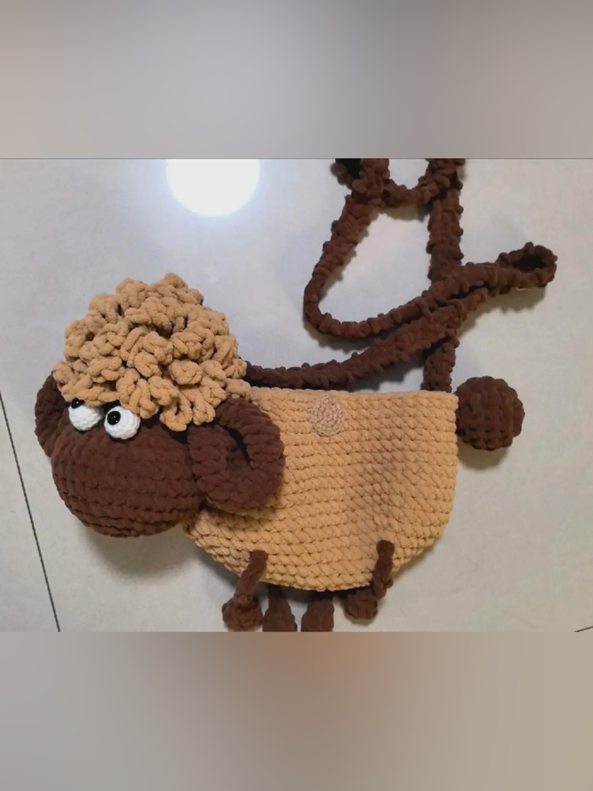 Diy Sheep Bag Crochet Starter Kit Includes Yarn & Tools